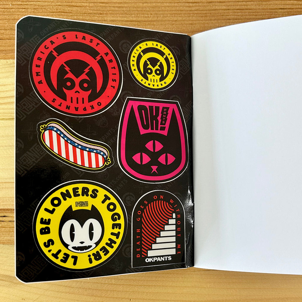 Notebook Sticker Pocket Sticker Notebook (Pocket-Size) – okPANTS Shop